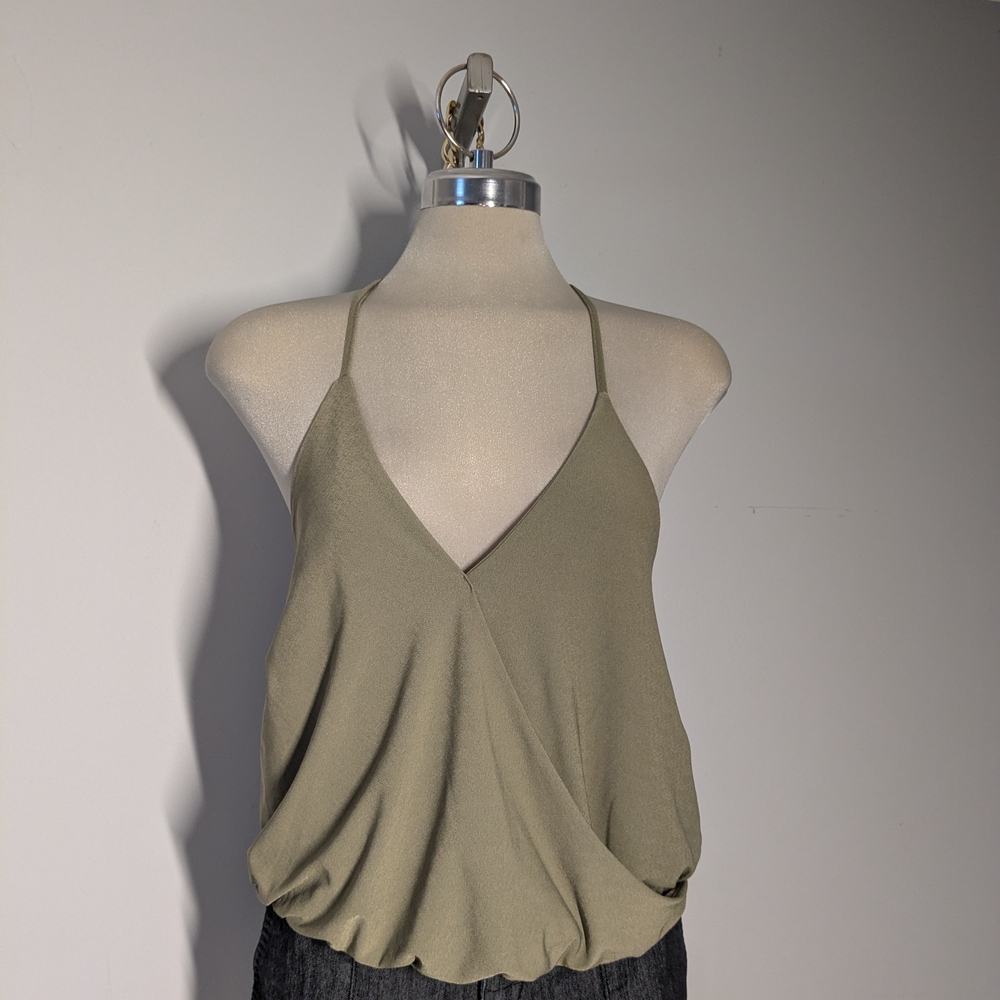 Kendall & Kylie Olive Green Camisole Top